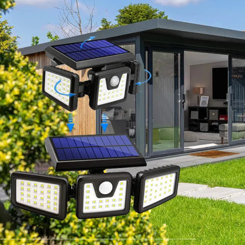Lampă Solară cu 3 Panouri Rotative, 1725A LED – Iluminare Puternică și Eficientă BESTSELLS