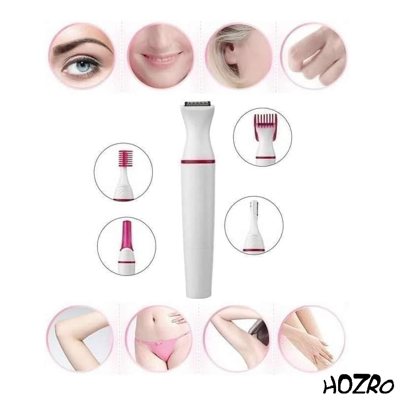 Aparat de Ras 5 In 1 HOZRO, pentru Zone Sensibile – Ideal pentru Corp, Bikini, Axilă și Față HOZRO