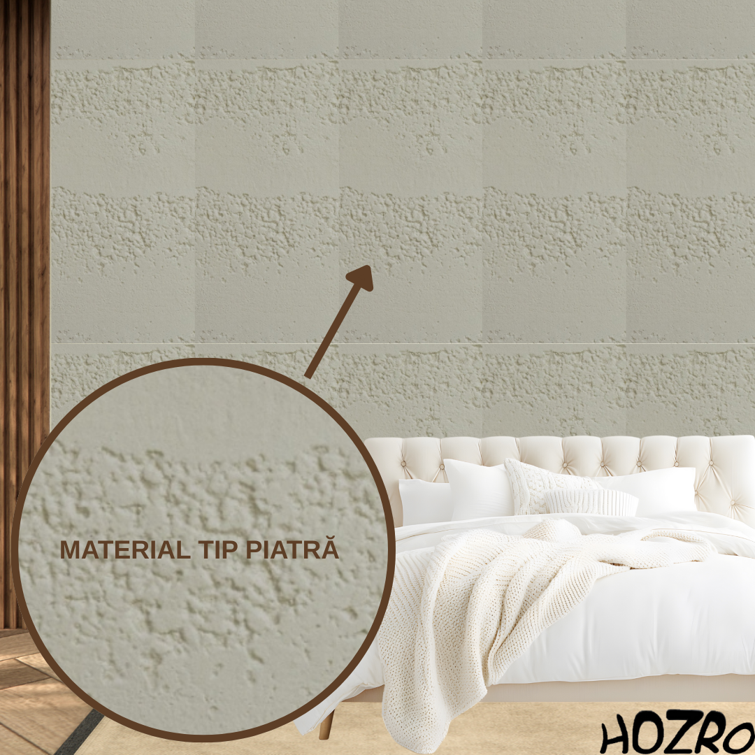 Panouri Decorative HOZRO, Soft Stone Skin 60 x 120 cm – Finisaj Elegant Tip Piatră, Montaj Rapid, Rezistență Ridicată pentru Fațade Moderne, Model 602-34 BESTSELLS