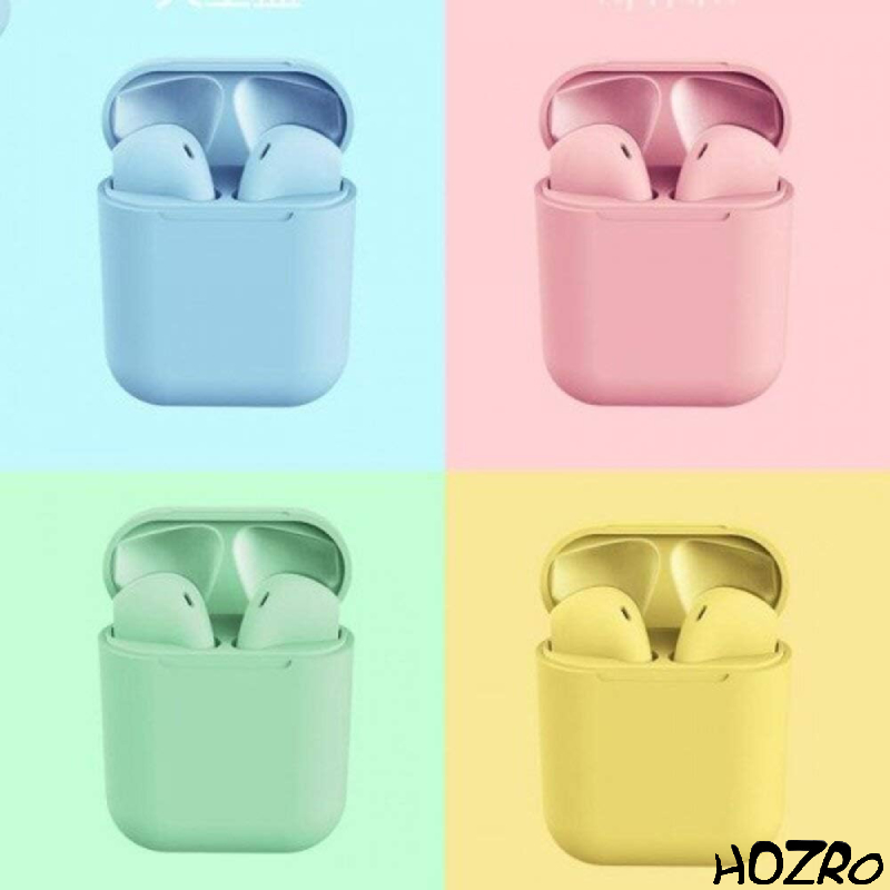 Căști Wireless HOZRO, i12 Galben – Design Modern, Sunet Clar, Autonomie Bună și Conectivitate Bluetooth HOZRO
