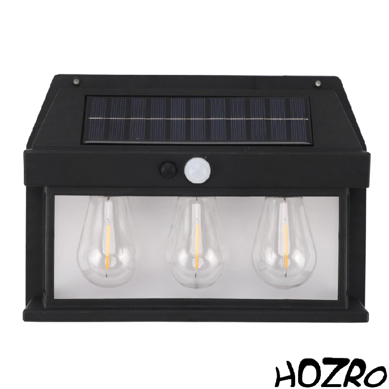 Lampă Solară HOZRO, Model KT 666-3W cu 3 Becuri LED – Iluminat Exterior Economic și Eficient, Încărcare Solară, Ideală pentru Curte, Grădină sau Camping HOZRO