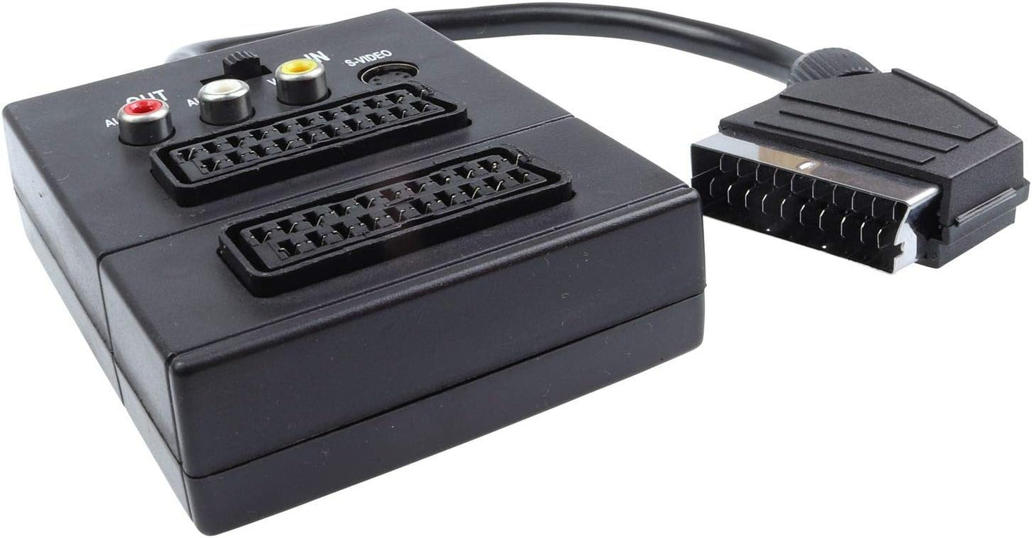 SCART BOX 2XSCART MAMA + 3RCA + SVHS + Comutator BESTSELLS