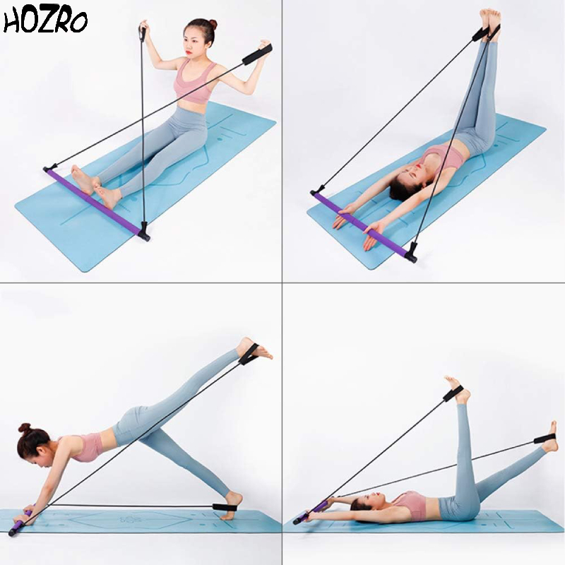 Bară HOZRO, pentru exerciții Yoga și Fitness, reglabilă, stabilă și durabilă, ideală pentru stretching, antrenamente acasă și dezvoltarea flexibilității și forței musculare HOZRO