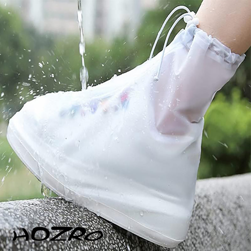 Husa protectie incaltaminte, Rezistente la apa, ploaie/zapada/noroi, reutilizatile, L (38-40), transparente HOZRO