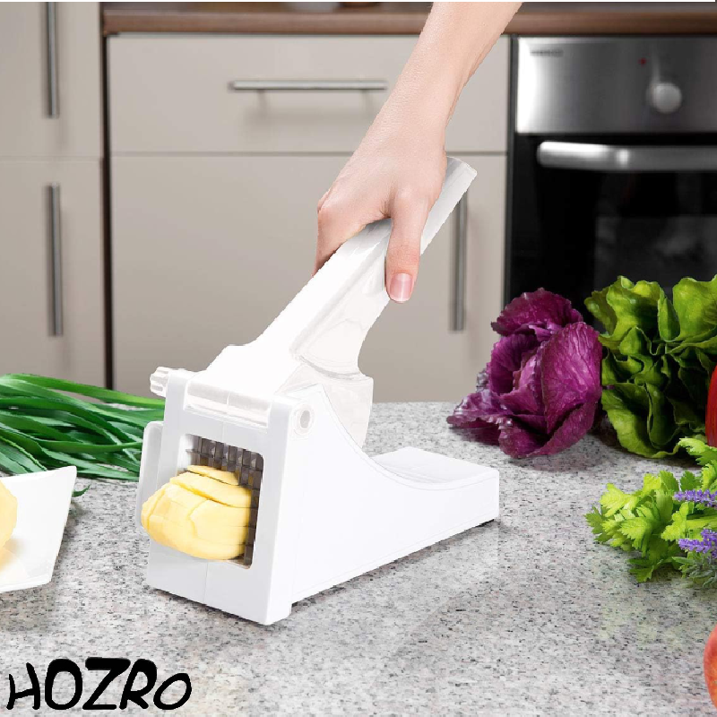 Aparat HOZRO, pentru cartofi din plastic Patata – tăietor rapid și ușor de folosit pentru cartofi, legume și fructe, ideal pentru prepararea cartofilor pai, chipsurilor sau garniturilor HOZRO