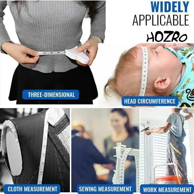 Benzi de Măsurare pentru Corp HOZRO, Alb - Soluția Perfectă pentru Monitorizarea Detaliată a Măsurilor Corpului Tău, Precizie, Confort și Durabilitate într-un Singur Pachet HOZRO