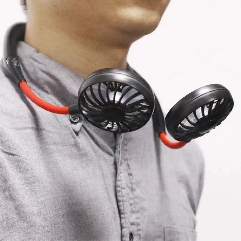 Mini ventilator portabil pentru gat – Racoare oriunde, oricand! 🌬️🔥 BESTSELLS