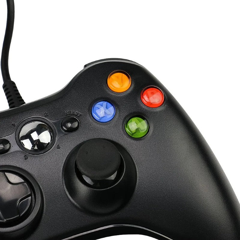 🎮 Controller de Joc cu Fir – Negru – Compatibil Xbox 360 / PC BESTSELLS