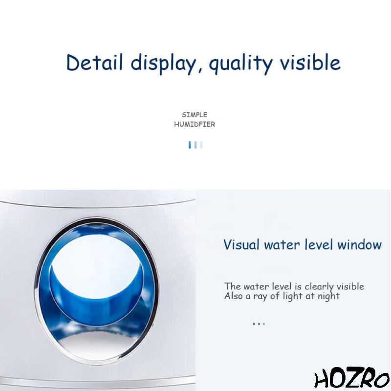 🌿 Difuzor HOZRO, Aromaterapie UFO – Umidificator cu Ultrasunete, Alb, Lumină LED și Design Modern pentru Relaxare și Atmosferă Plăcută HOZRO