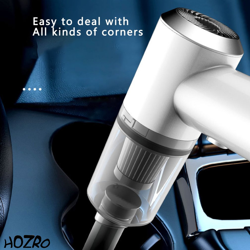 Aspirator Auto HOZRO, 2 în 1 – Puternic și Multifuncțional, Compact și Portabil, Ideal pentru Curățarea Interiorului Mașinii și a Casei HOZRO