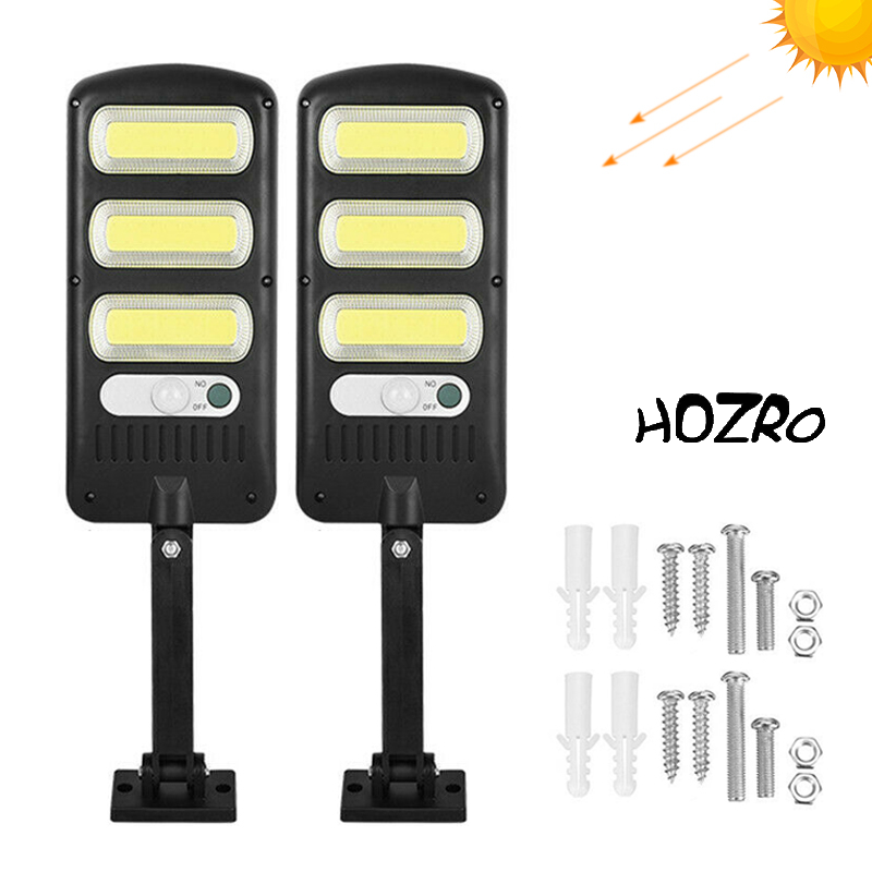 Lampă Solară LED JY-60 cu Panou Solar Eficient, Putere Mare de Iluminare, Senzor de Mișcare și Telecomandă – Rezistentă la Apă, Ideală pentru Curte, Grădină, Terasă și Exterior HOZRO