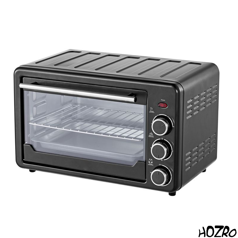 Cuptor Electric Mini HOZRO, Multifuncțional pentru Pizza, Clătite, Patiserie, Fripturi, Prăjituri, Pâine și Toast – Perfect pentru Gătit Acasă, Copt, Prăjit și Grătar, 220V HOZRO