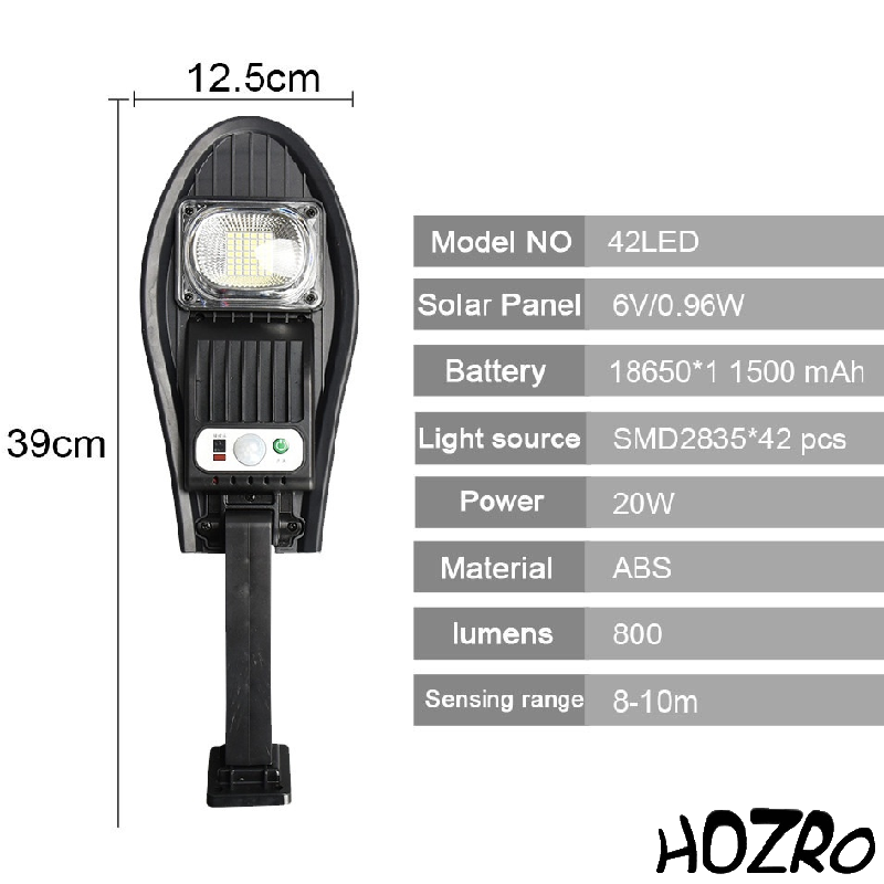 Lampă Solară HOZRO, Model 776B – Iluminare LED Puternică, Încărcare Solară, Rezistentă la Intemperii, Ideală pentru Exterior HOZRO