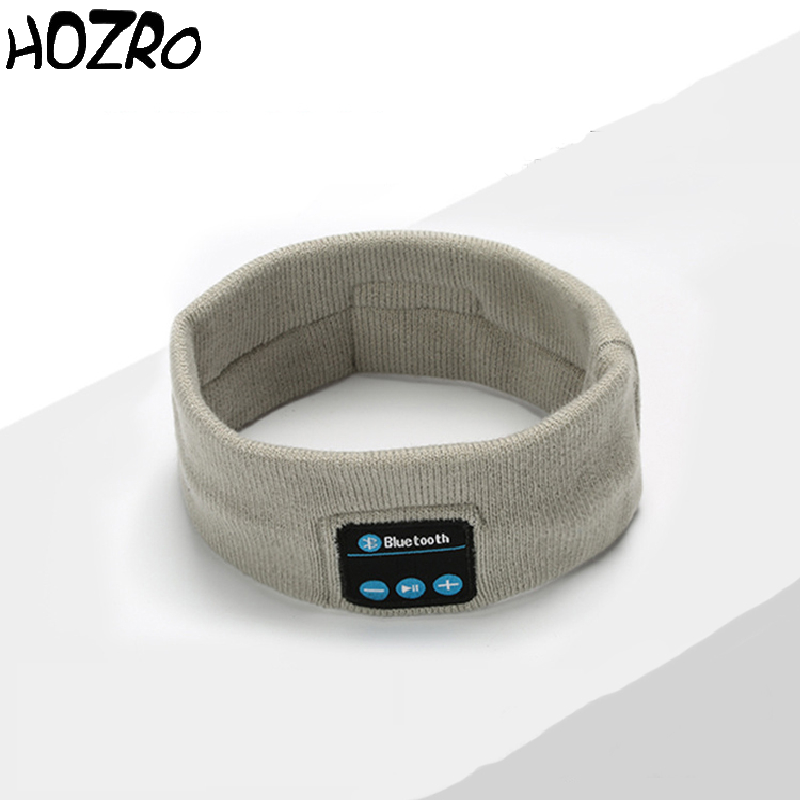 Bentiță Bluetooth HOZRO, cu Căști Wireless și Microfon – Accesoriu 2 în 1, Gri, Moale și Confortabil, Ideal pentru Somn, Sport, Meditație, Jogging, Relaxare sau Călătorii, Compatibilă cu iOS și Android HOZRO