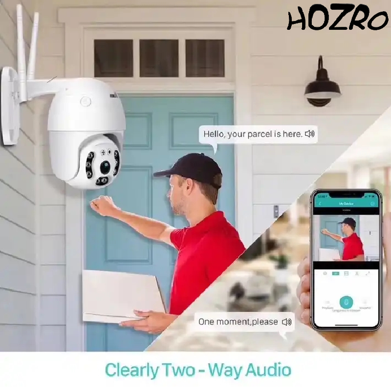 Cameră Supraveghere HOZRO, WiFi Smart Camera – Monitorizare Video HD, Detectare Mișcare și Control de la Distanță prin Smartphone HOZRO