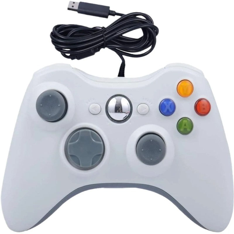 🎮 Controller de Joc cu Fir – Compatibil Xbox 360 / PC – Alb BESTSELLS