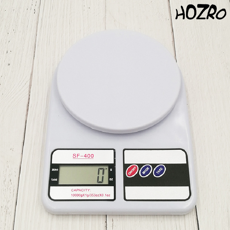 Cântar electronic HOZRO, de bucătărie fără bol, cu afișaj LCD, funcție tara, capacitate până la 5 kg și precizie ridicată pentru cântărirea rapidă și precisă a alimentelor HOZRO