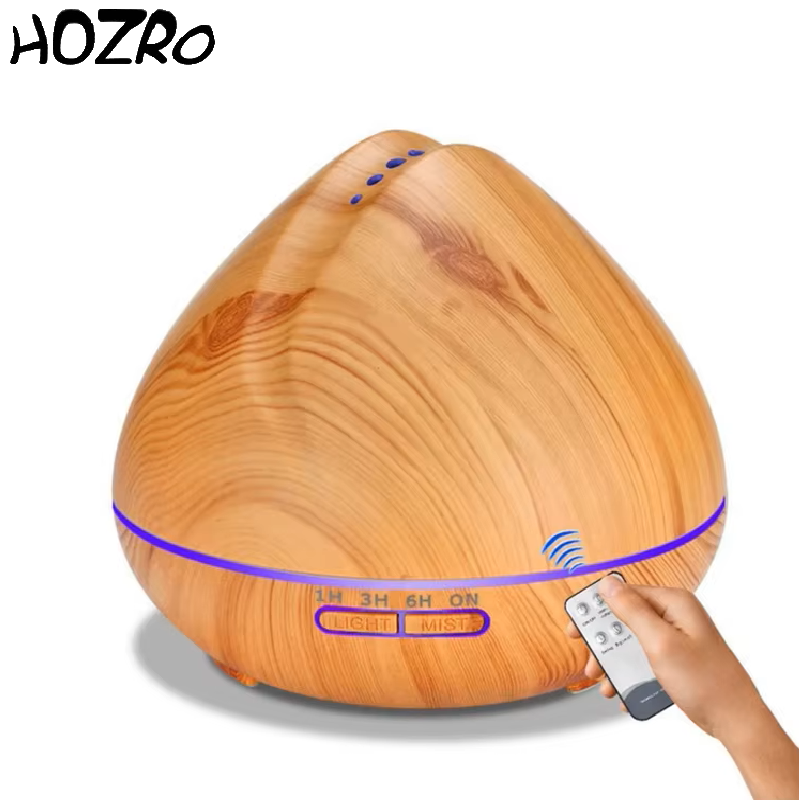 🌿 Aroma Difuzor HOZRO, Model 111-23 – Umidificator cu Ultrasunete și Lumină LED, pentru Relaxare, Aromaterapie și Atmosferă Plăcută în Casa Ta HOZRO