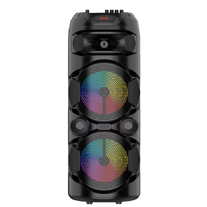 Boxa HOZRO, Model ZQS8220S, HiFi System cu Bass Colorat, Putere de 18, 000W si Baterie de 4500mAh – Design Negru Impresionant si Sunet Dinamic pentru O Experienta Audio Unica HOZRO