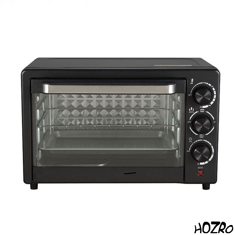 Cuptor Electric Mini HOZRO, Multifuncțional pentru Pizza, Clătite, Patiserie, Fripturi, Prăjituri, Pâine și Toast – Perfect pentru Gătit Acasă, Copt, Prăjit și Grătar, 220V HOZRO