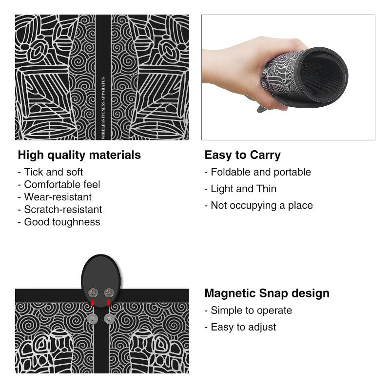 Covoras pentru masaj pentru picioare, EMS, 9 niveluri de intensitate, Negru BESTSELLS