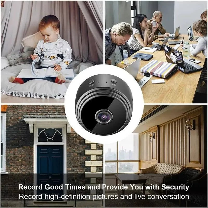 Mini Cameră de Supraveghere WiFi – 1080p Full HD, Night Vision, Senzor de Mișcare BESTSELLS