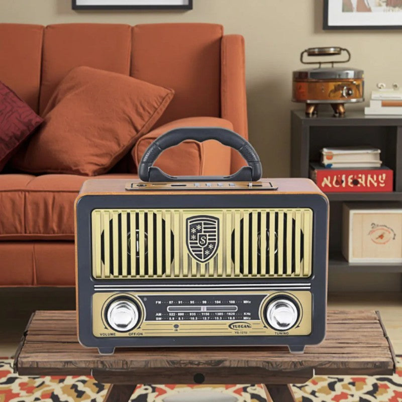 🎼 BOXĂ RETRO BLUETOOTH YG-112BT – AURIU, SUNET CLAR, DESIGN VINTAGE, ATMOSFERĂ UNICĂ BESTSELLS
