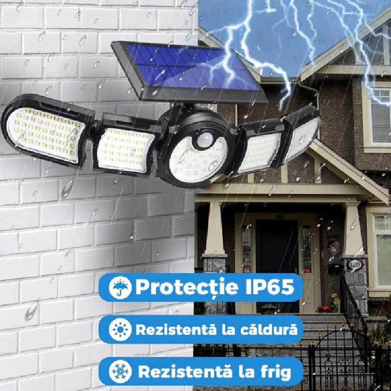 Lampă Solară HOZRO, Model SH-1266A – LED Puternic, Reîncărcabilă, Portabilă și Rezistentă, Ideală pentru Exterior, Camping, Atelier sau Situații de Urgență HOZRO
