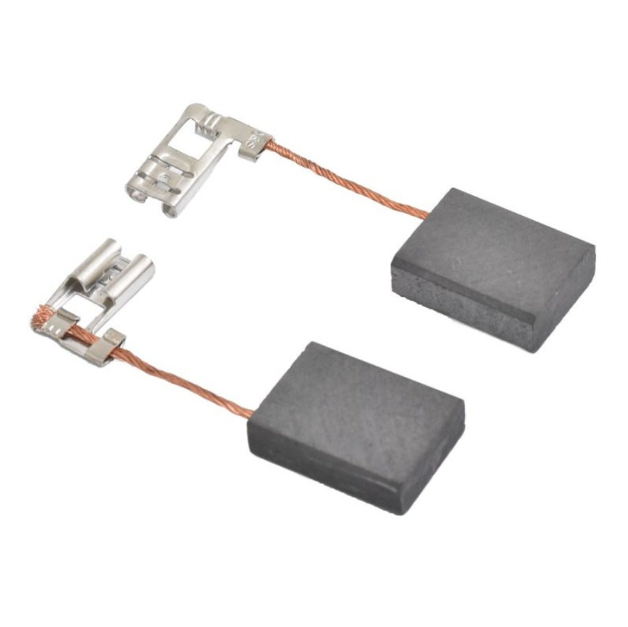 Set 2 Perii Colectoare Carbuni 6X12X20.5 mm - Papuc 90° Ø 6.3mm BESTSELLS