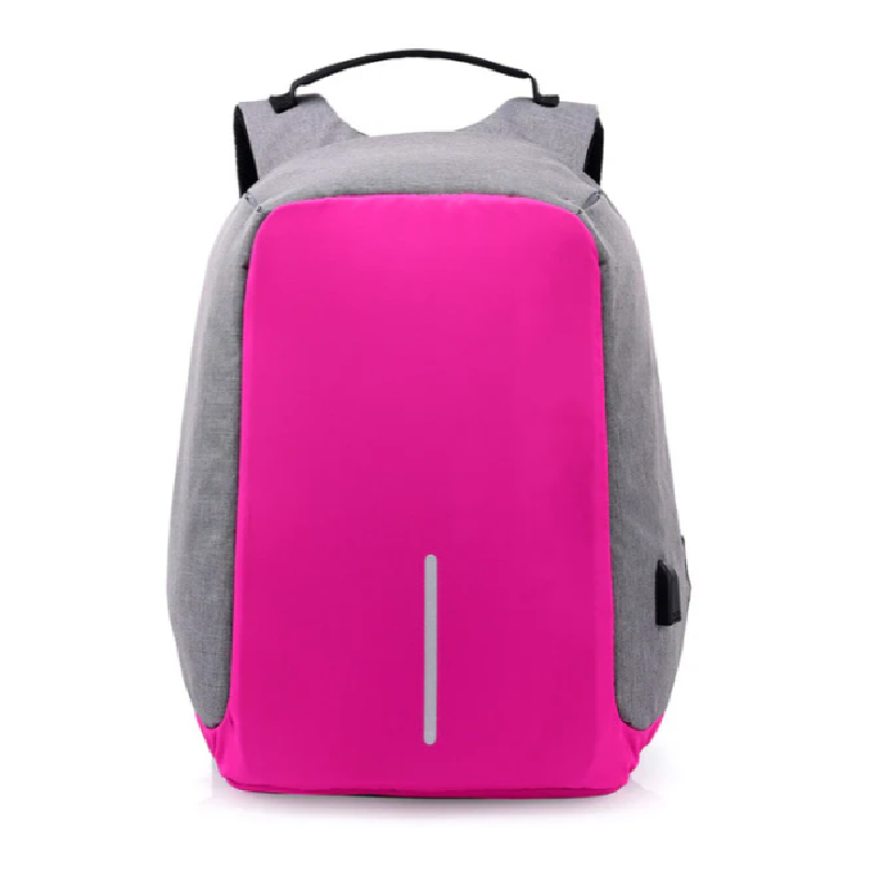 Rucsac Laptop HOZRO, 14 inch, Port USB, Poliester Rezistent, Compartiment Laptop, Călătorie, Școală sau Birou, Vișiniu HOZRO