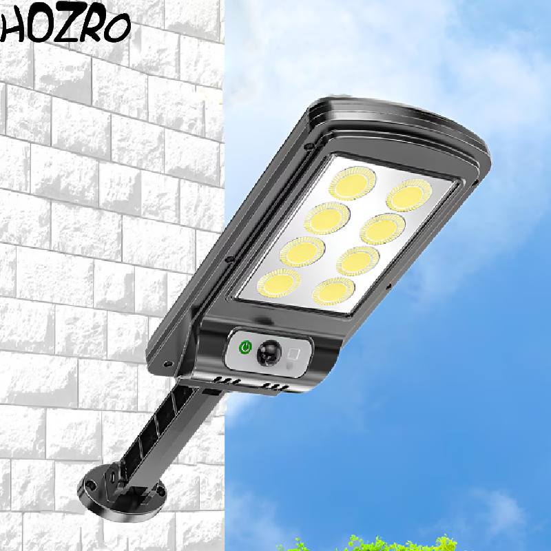 Lampă Solară HOZRO, Model W756– Iluminare LED Puternică, Încărcare Solară, Rezistentă la Intemperii, Ideală pentru Exterior HOZRO