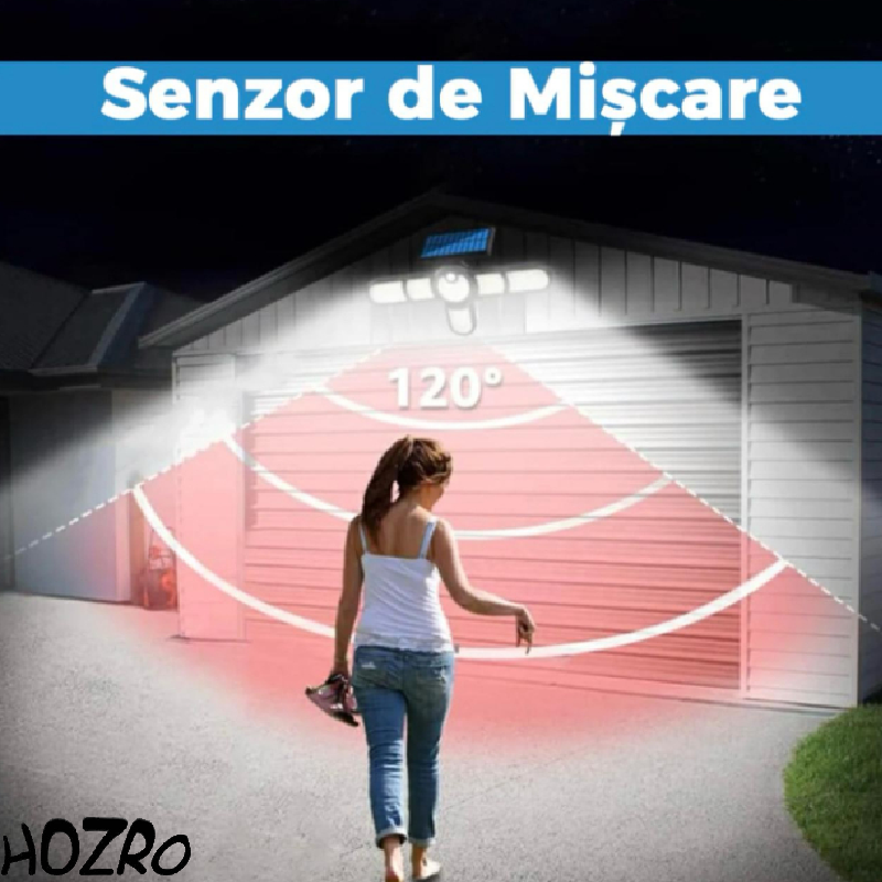 Lampă Solară HOZRO, Model SH-1266A – LED Puternic, Reîncărcabilă, Portabilă și Rezistentă, Ideală pentru Exterior, Camping, Atelier sau Situații de Urgență HOZRO