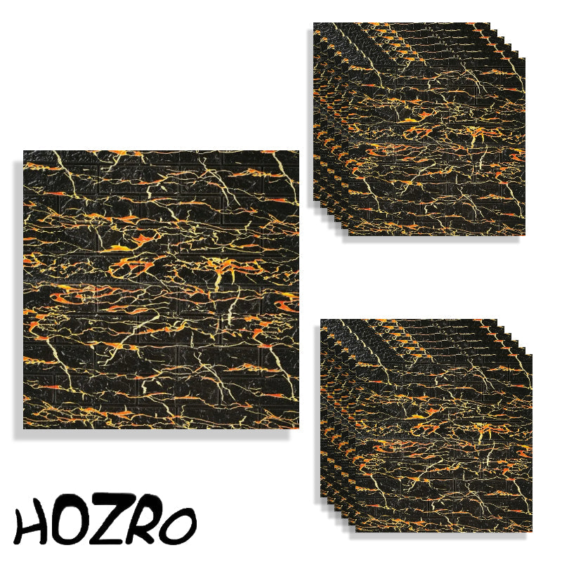 Set 10 x Tapet 3D autoadeziv HOZRO, Model imitatie caramida, acopera o suprafata de 5.39 mp, design modern, foarte usor de montat, TG-22 HOZRO