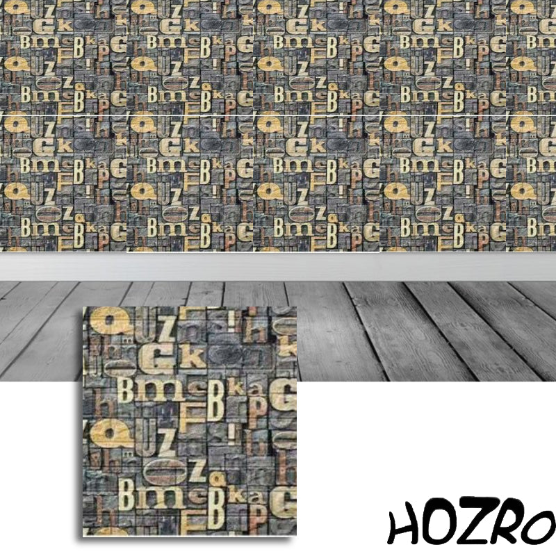 Tapet 3D autoadeziv HOZRO, Model imitatie caramida, design modern, foarte usor de montat, K7373-20 HOZRO