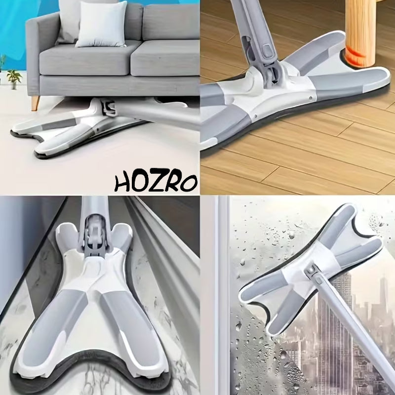 Set 3 Lavete Mop X Dreptunghi HOZRO, Microfibră Ultra-Absorbantă, Reutilizabile, Compatibile cu Mopuri Plate, Pentru Curățare Umedă și Uscată, Ideal pentru Toate Tipurile de Podele HOZRO