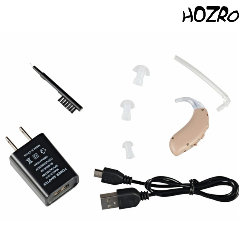 Aparat auditiv digital HOZRO, reîncărcabil, Model G25D – amplificare clară, autonomie ridicată, design compact BTE și funcționare stabilă pentru utilizare zilnică HOZRO