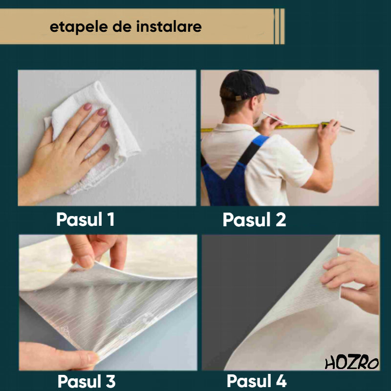 Tapet autocolant tip marmură HOZRO, rolă 1.2 × 3 m, model V0601-1, soluție elegantă pentru decor interior premium HOZRO