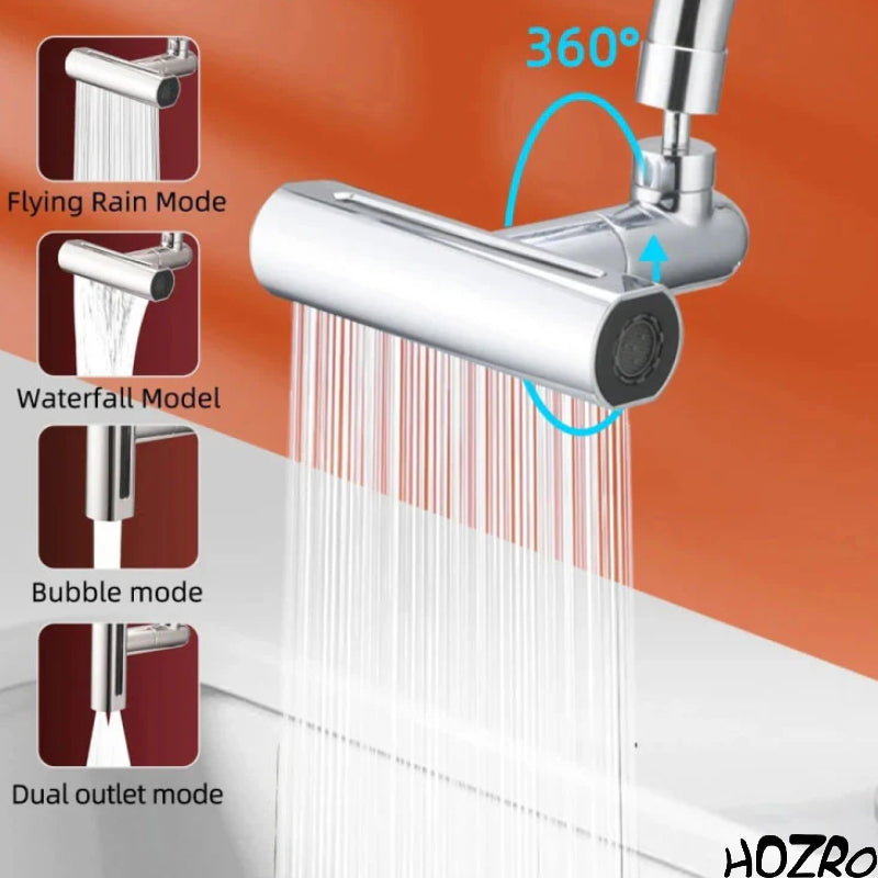 Robinet pentru chiuvetă HOZRO, din metal rezistent, cu finisaj modern și durabil, mecanism de control precis al debitului și temperaturii apei, design elegant și ergonomic HOZRO