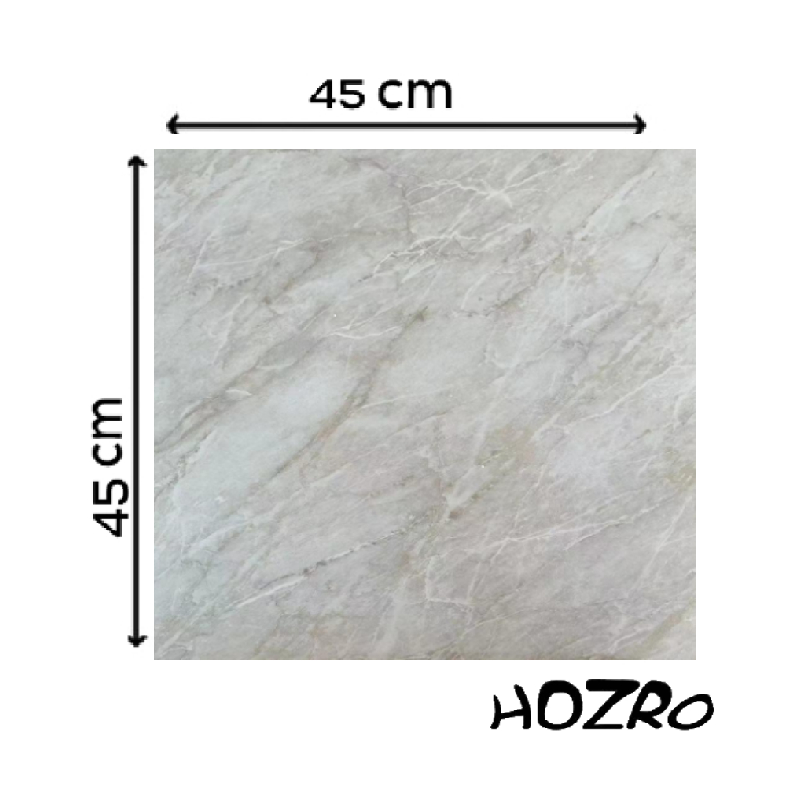 Set 10 x Placi PVC Autoadezive HOZRO, Pentru Podea, Stil Marmura, Grosime 1.4 mm, Culoare Gri, Acopera 2.02 mp, Model ALM 2-8 – Rezistente si Usor de Montat HOZRO