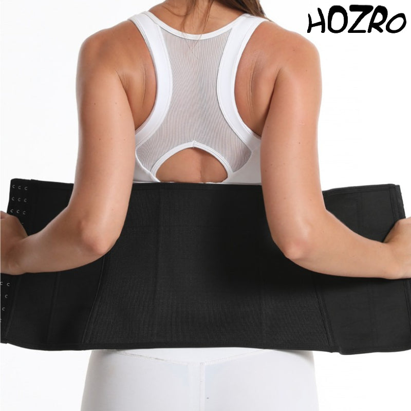 Corset Modelator HOZRO, pentru Talie – Mărimea M (71x25 cm), Culoare Negru Elegant, Design Elastic și Confortabil, Cu Închidere Reglabilă, Efect Instant de Subțiere și Susținere Lombară – Ideal pentru Modelarea Siluetei și Antrenamente Fitness HOZRO