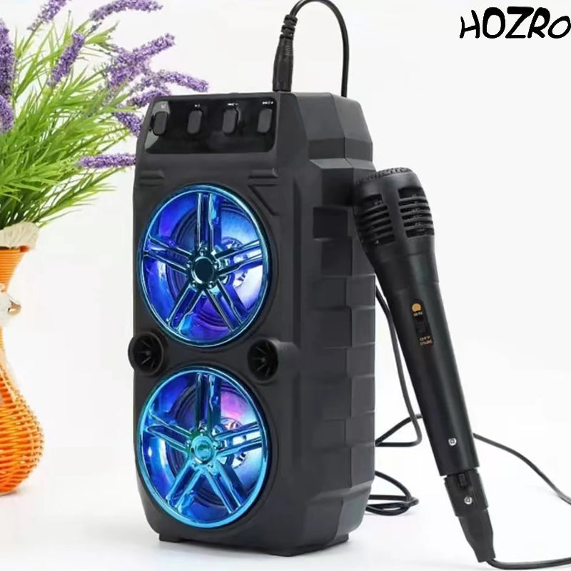 Microfon Dinamic HOZRO, cu Fir Profesional, de Mână, cu Buton Slide On/Off – Sunet Clar, Corp Metalic Rezistent, Ideal pentru Voci, Karaoke, Scenă, Biserică și Prezentări Publice HOZRO