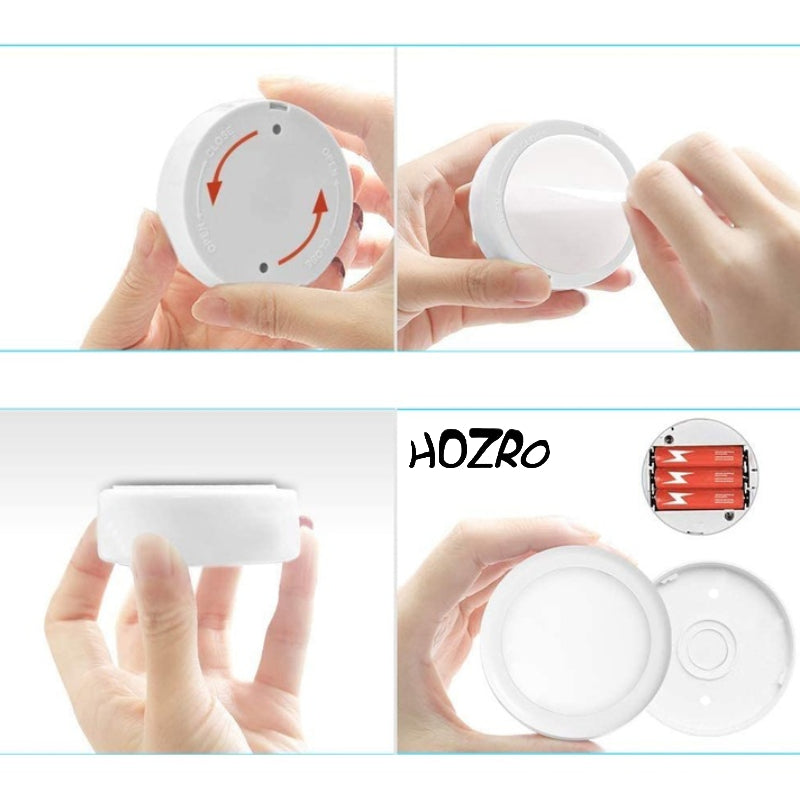 Set 2 BecurI LED HOZRO, cu Telecomandă, 12 Culori Schimbabile, Iluminare Ambiantă Reglabilă – Ideal pentru Cameră, Birou sau Decor Festiv HOZRO