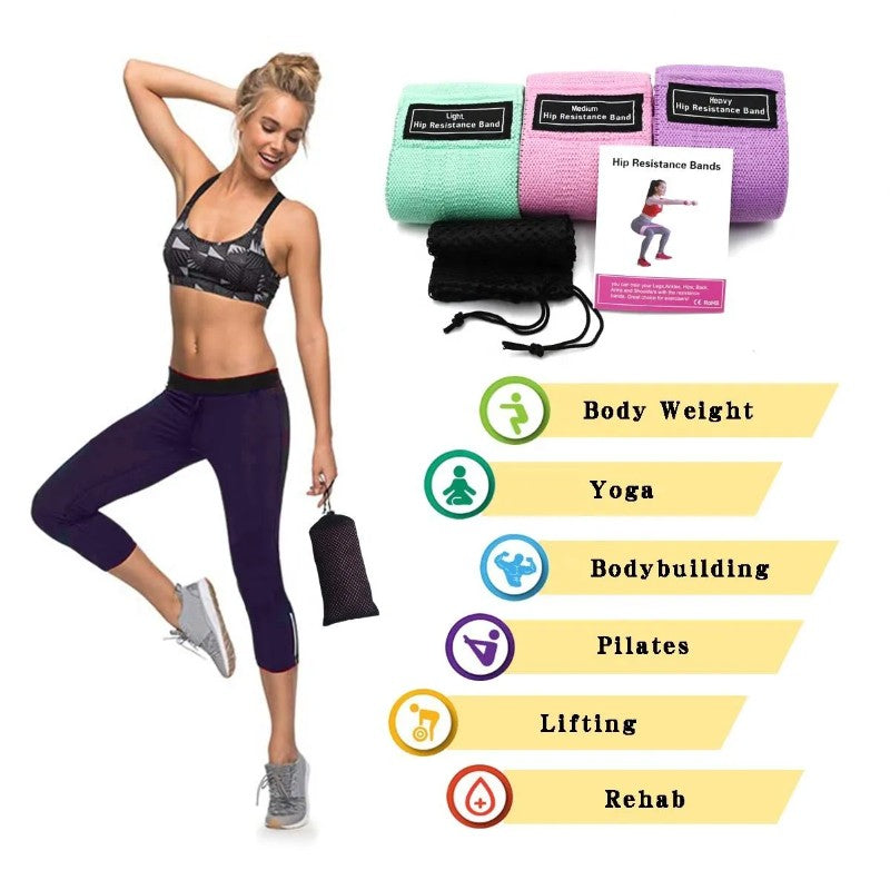 Set 3 Benzi Elastice Fitness – 3 Niveluri de Rezistență 🏋️♂️ BESTSELLS