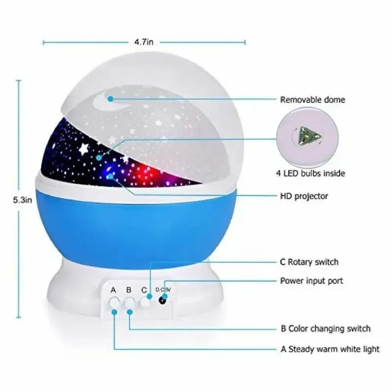Lampa de veghe Star Master, Blue BESTSELLS