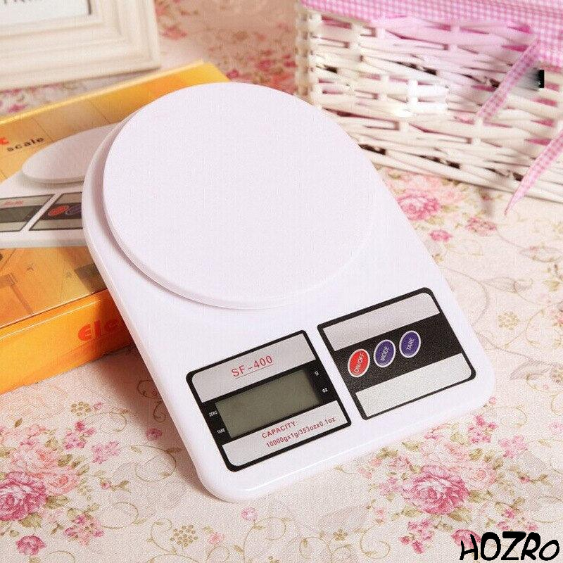 Cântar electronic HOZRO, de bucătărie fără bol, cu afișaj LCD, funcție tara, capacitate până la 5 kg și precizie ridicată pentru cântărirea rapidă și precisă a alimentelor HOZRO
