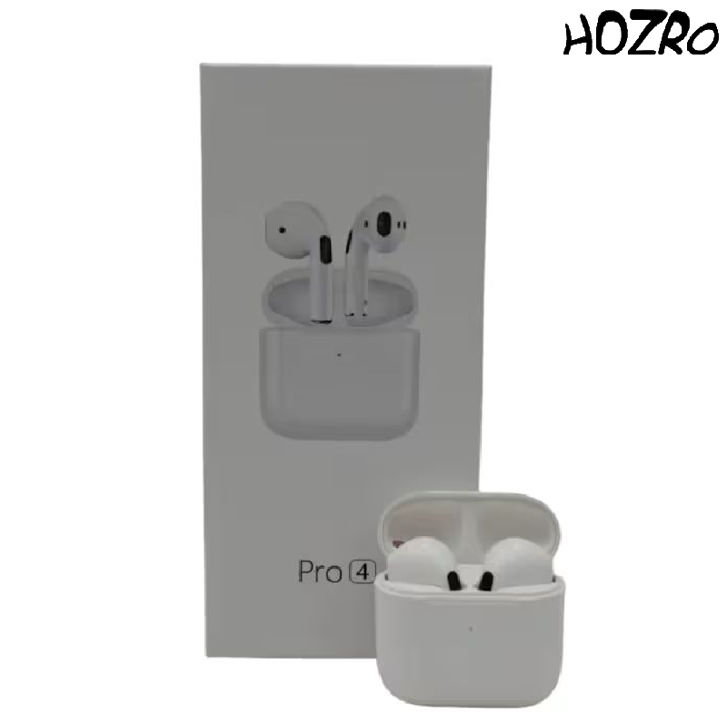 Căști Pro 4 HOZRO, Wireless Bluetooth, Sunet HD, Touch Control și Cutie de Încărcare Portabilă HOZRO