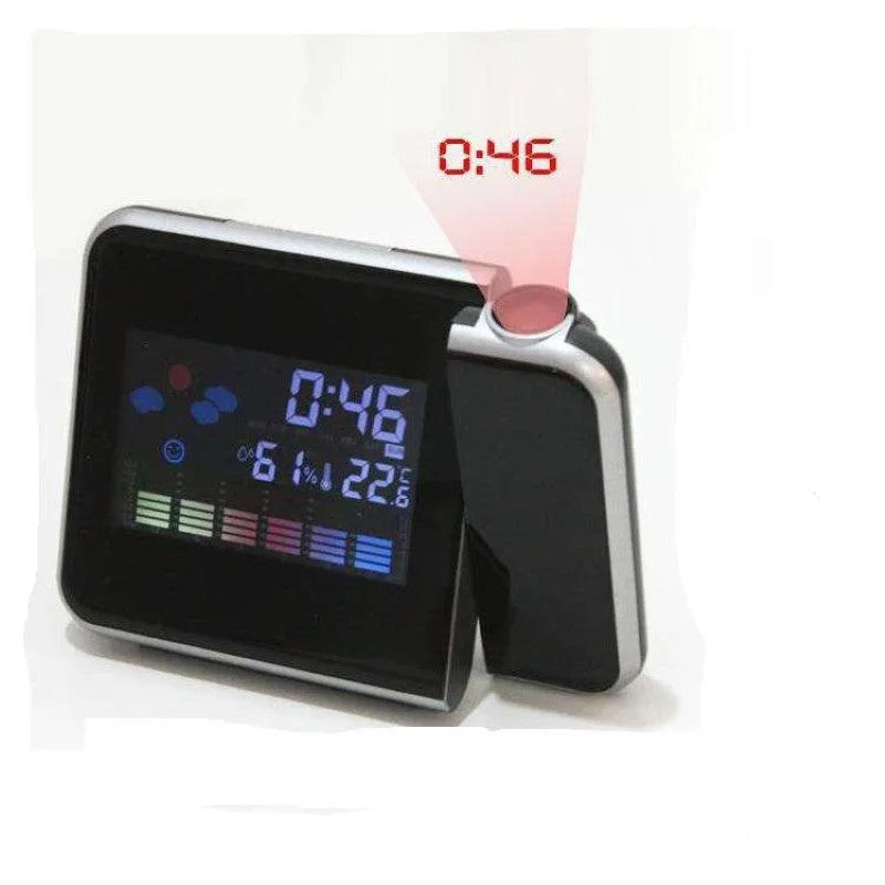 Ceas Digital cu Proiecție Ora, Termometru, indicator umiditate, design modern BESTSELLS