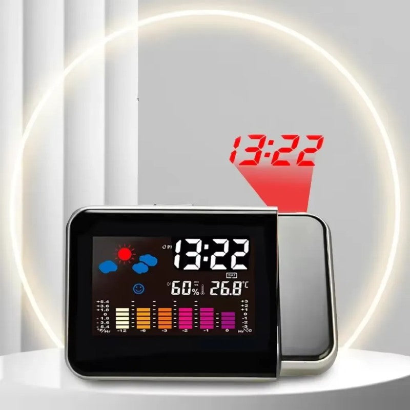 Ceas Digital cu Proiecție Ora, Termometru, indicator umiditate, design modern BESTSELLS