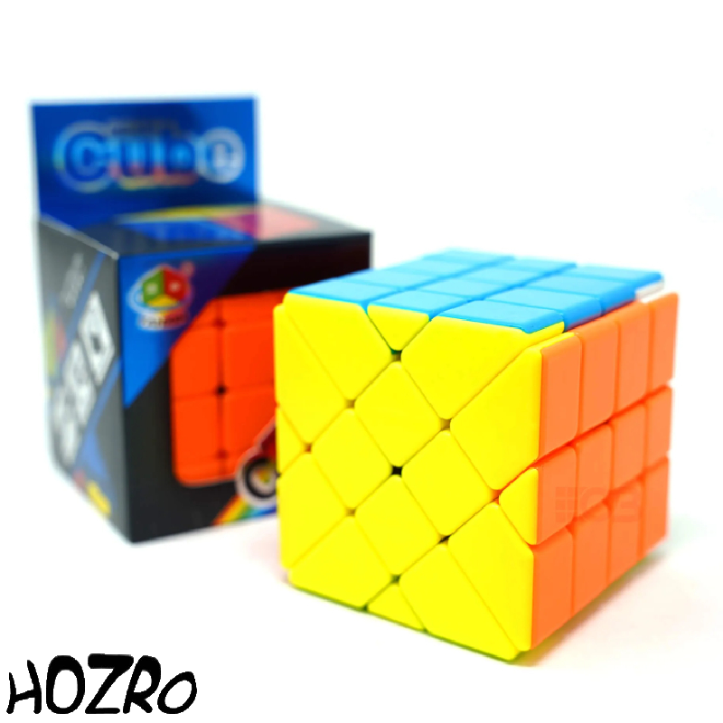 Cub Puzzle 4x4x4 HOZRO, Jucărie Logică și Antistres, Design Colorat 3D HOZRO