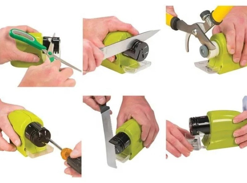 Ascutitor Electric pentru Cutite, Surubelnite, foarfeci, verde BESTSELLS